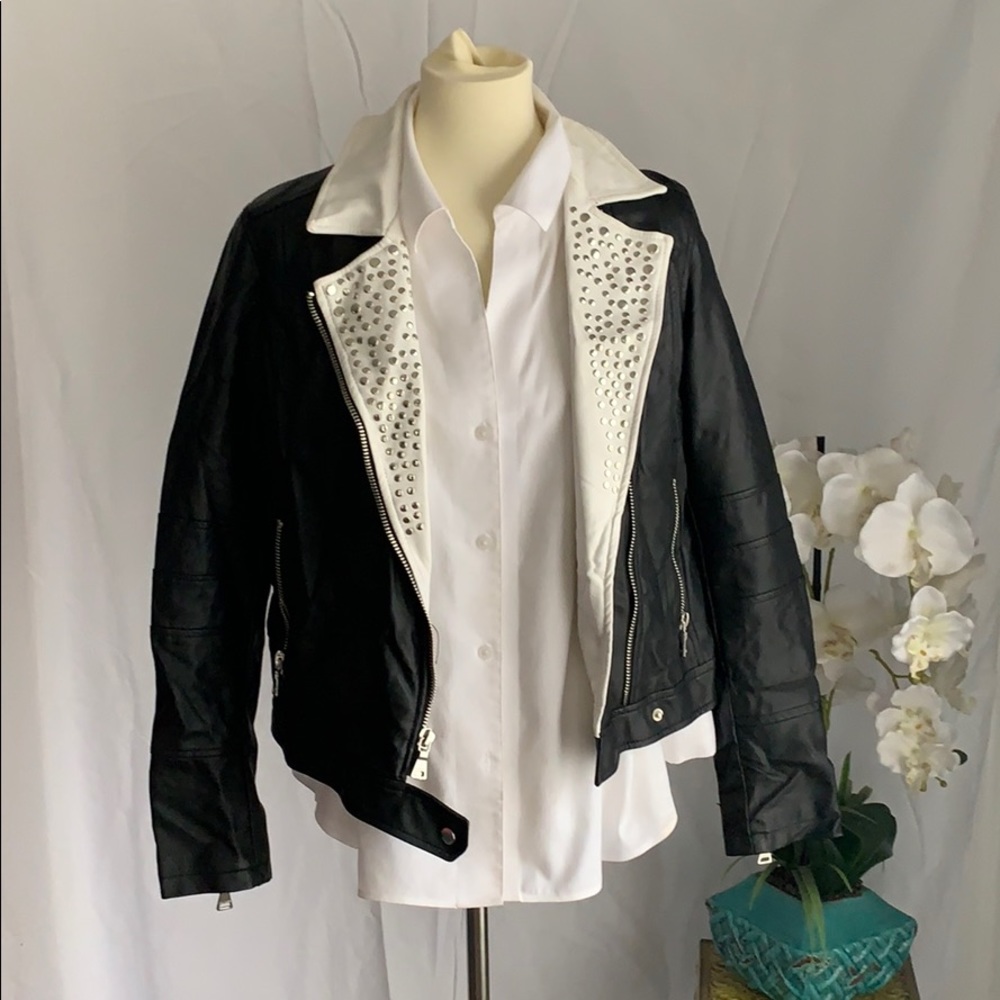 Express Black leather jackets